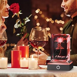 3D Rose Crystal Birthday Gifts for Girlfriend, Valentines Day Anniversary Mothers Day Thanksgiving Christmas Gifts for Her Wife Mom Couple, Presents for Woman 3D Rose Crystal Birthday Gifts for Girlfriend Valentines Day Anniversary Mothers Day Thanksgiving Christmas Gifts for Her Wife Mom Couple Presents for Woman