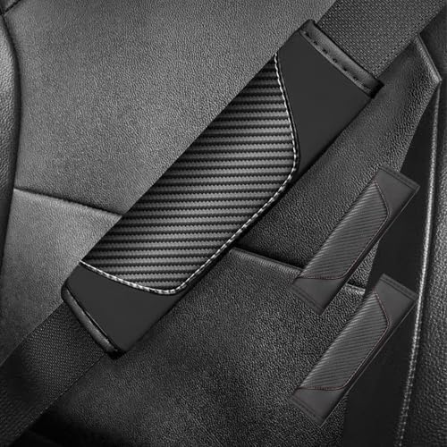 flintronic Almohadillas para Cinturón de Seguridad de Coche, Funda Cinturon Coche para Adulto Niños Protegen Hombro Cuello, Protector de Hombro para Cinturón de Seguridad, para Viajes