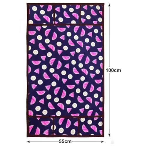 Image of MAXIMUS Dust & Stain Free Waterproof Fridge Top Cover | Refrigerator cover | Washable Material Fridge cover | 6 Utility Pockets (Purple)