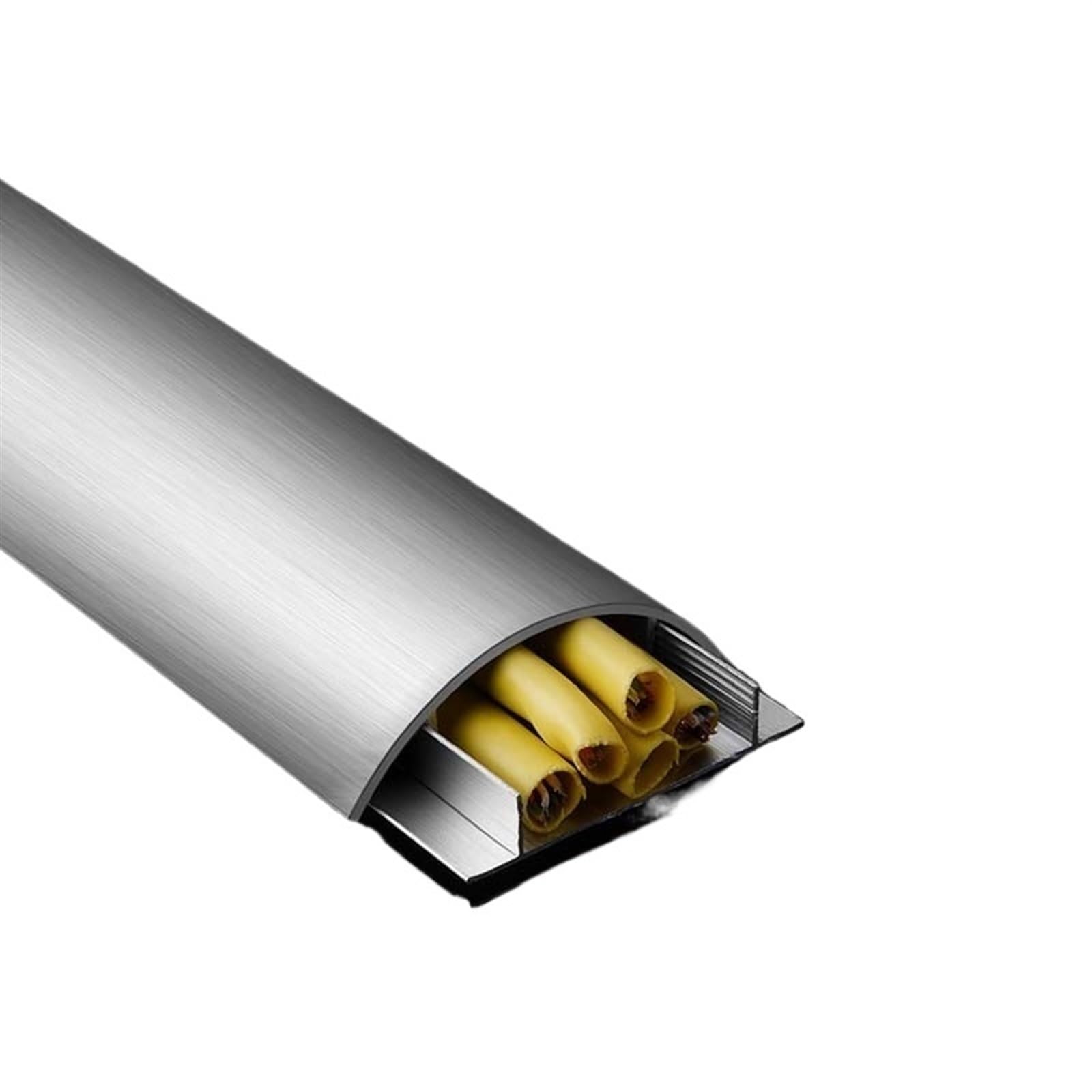 Rampa de Suelo de 30x8mm, gestión de Cables, Protector de Cables for Suelo, Cubierta de Cables for Suelo, Ocultar Cables en casa y Oficina Canaletas para Cableado(2pcs 50mmX13mm)