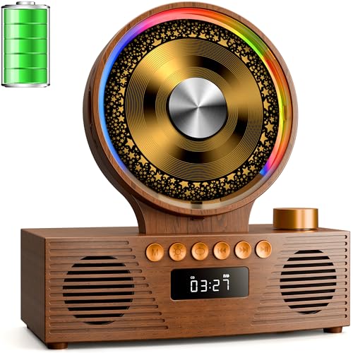 KOGODA Portable CD Player with Bluetooth Rechargeable & Hi-Fi Speakers