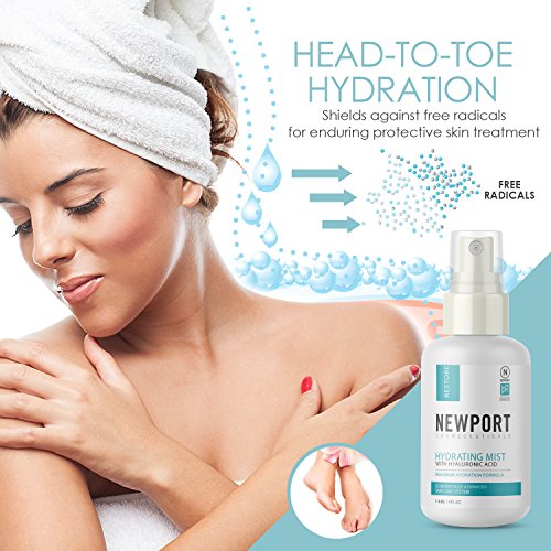 Face Toner Makeup Setting Spray with Aloe Vera, Vitamin C, Hyaluronic Acid - Pore Minimizer Hydrating Facial Mist BY NCI 4 Fl oz