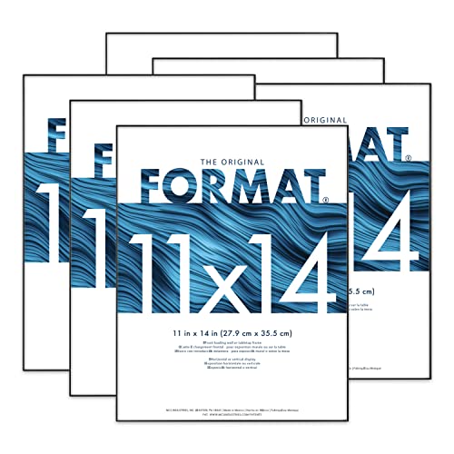 Image of MCS Format Frame Front Loading Gallery Wall Frame Set, 11x14, 6 Pack, Black
