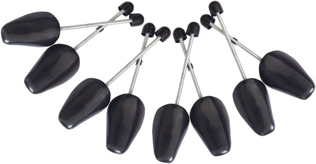 Abaodam 8pcs Men’s Plastic Shoe Trees Adjustable Spring Shoe Stretchers Expanders for Wide Feet Black Care Accessories