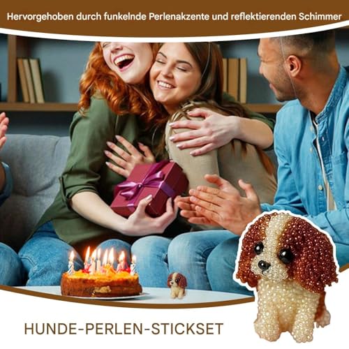 Kit de bordado de abalorios 3D juego de manualidades con cuentas para tejer 6