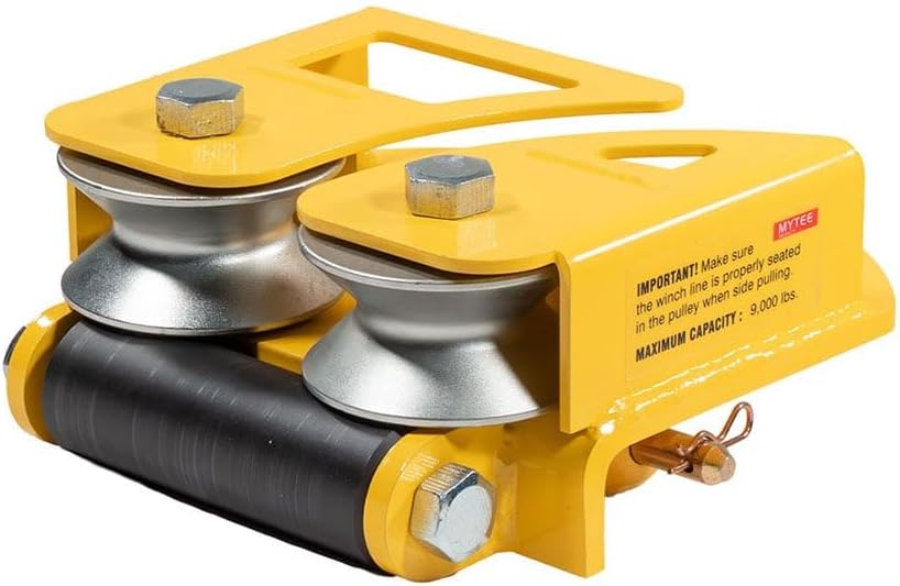 Mytee Products Side Puller Recovery Tool - 9,000 lbs WLL, Quick Install for Angled Towing on Steel & Aluminum Flatbed Trailers