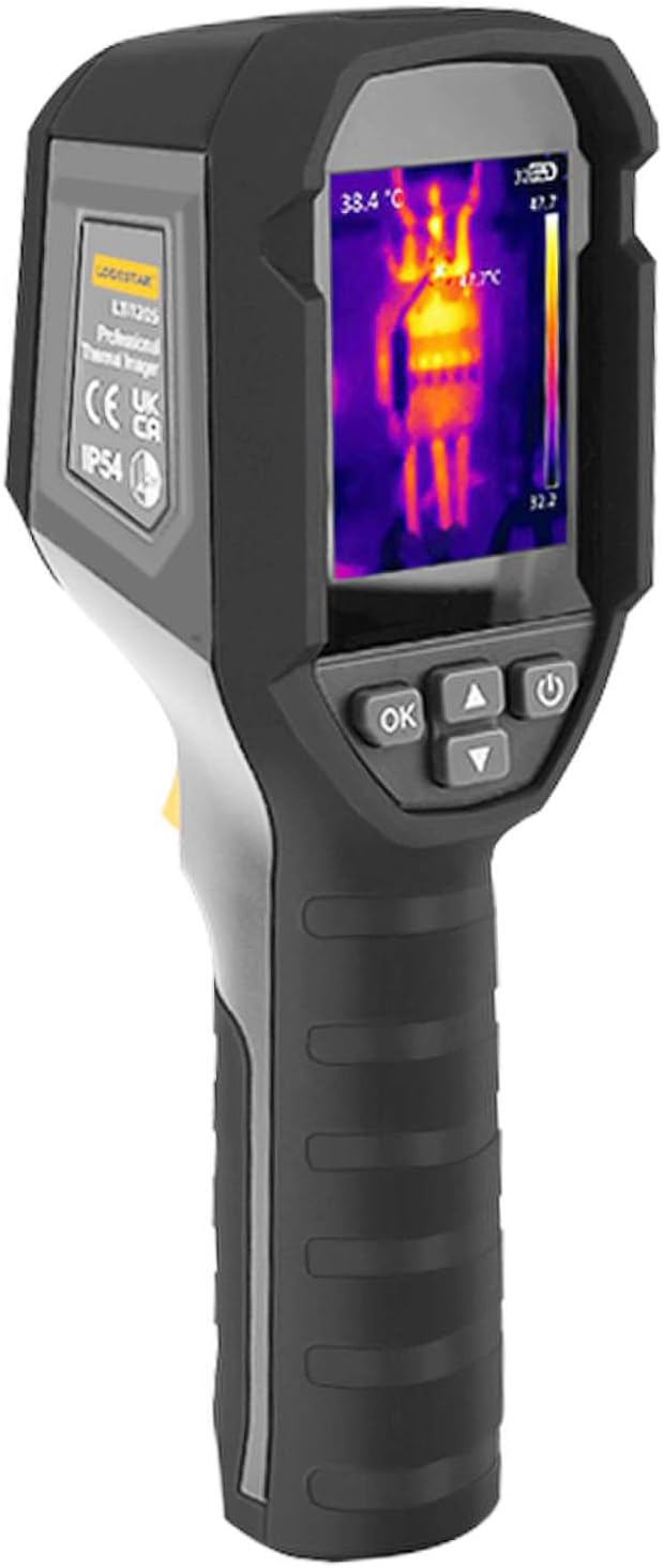 Thermal Imaging Camera, 120 x 90 IR Resolution 25Hz Refresh Rate, Handheld Infrared Thermal Imager 10800 Pixels, IP54, -4°F~752°F Temperature Range