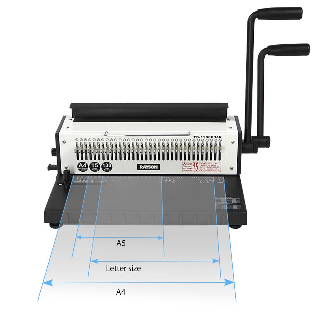 Rilegatrice Professionale RAYSON SD-220B - 400 Fogli, 21 Fori, Per A4 - Foto 12