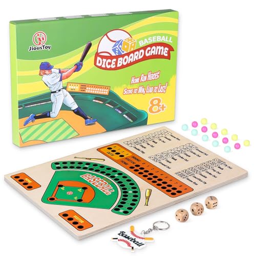 Juego de Mesa Baseball con Dados y Canicas de Madera miniatura 1