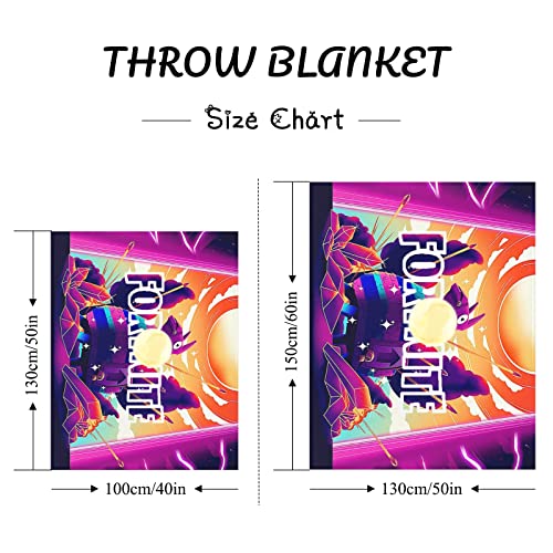 Kids Fleece Blanket Anime Game Blanket Soft Blanket Anti-Pilling Flannel Blanket Boys And Girls Plush Blanket Throw Blanket For Kid Printed Bed Blankets Fluffy Toddler Blankets 50"X 40" #TOP2