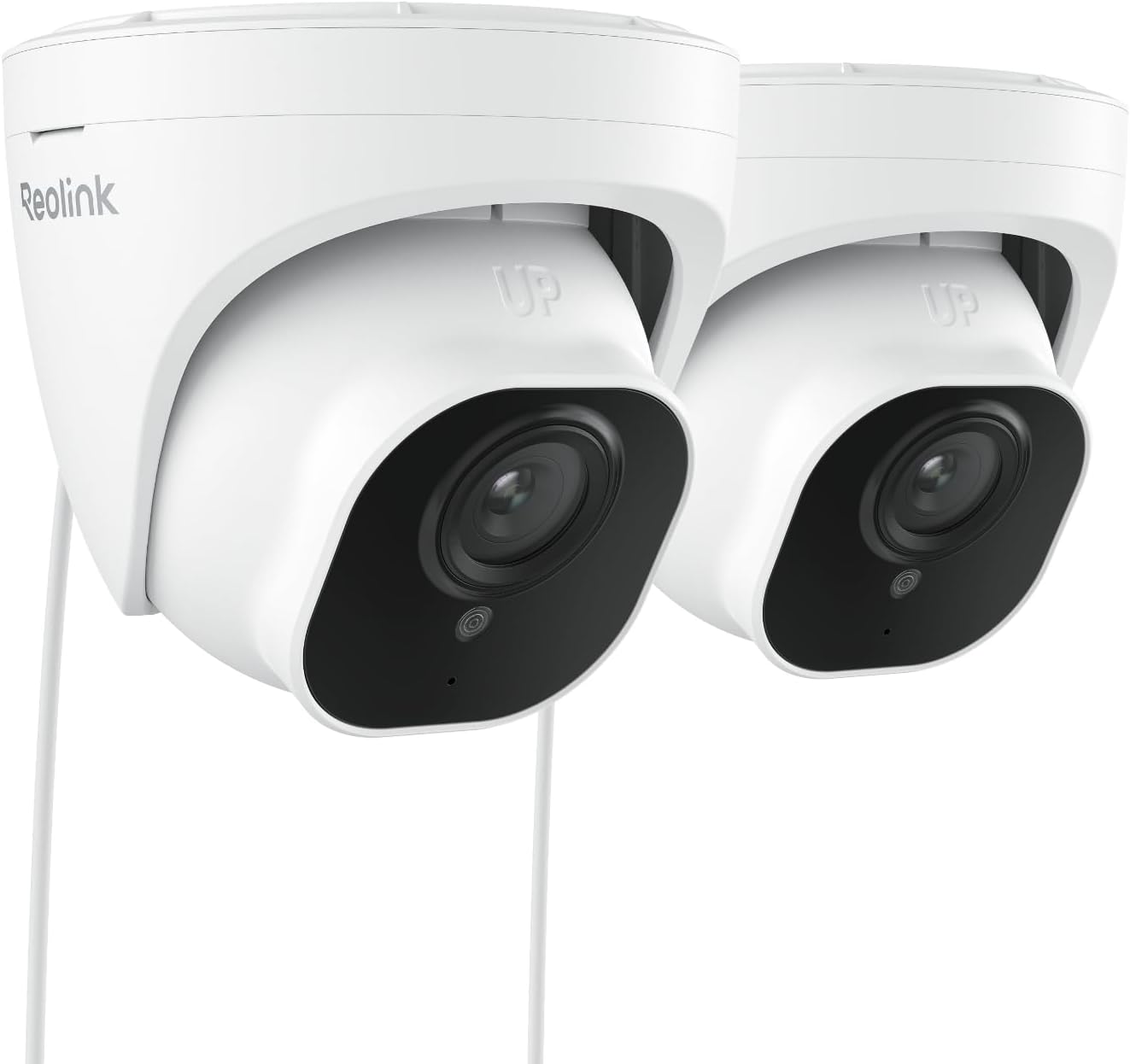 5MP PoE Security Camera, Surveillance Outdoor Indoor for home, Person/Vehicle/Pet Detection, Time-Lapse, Work with Smart Home, 100ft IR Night Vision, Support 512GB SD Card, RLC-520A(Pack of 2)