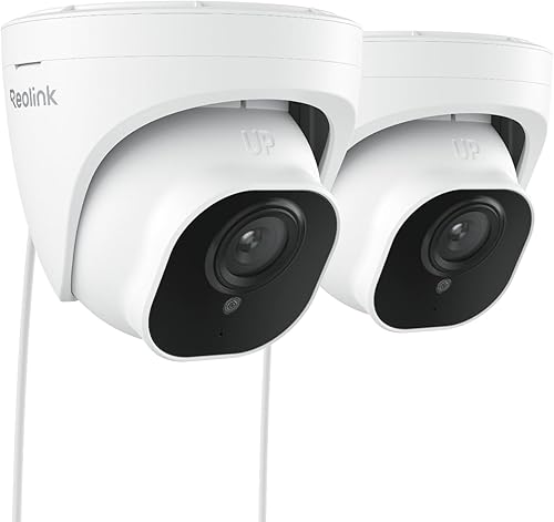 REOLINK Cámara de seguridad PoE de 5 MP, vigilancia al aire libre e interior para el hogar, detección de personas/vehículos/mascotas, lapso de