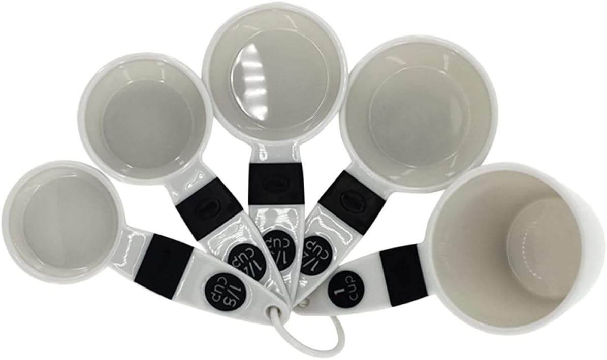 Cup Tools Teaspoon Measurement Ingredients Baking Kitchen Scale Reusable Design for Cooking Measure Coffee Tool Multi-use Cups with Scales and Spoons Grey Small Container (Gray)