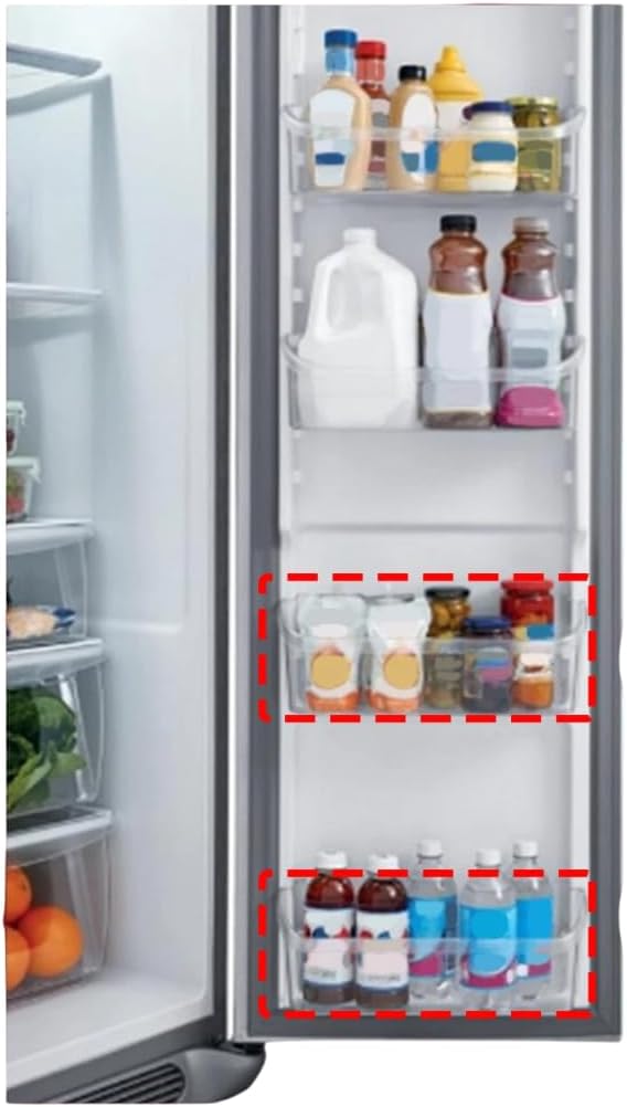 Refrigerator Door Bin Shelf Replacement For Frigidaire FFSS2615TD4 FFSS2615TE0 FFSS2615TE1 FFSS2615TE2 FFSS2615TE3 FFSS2615TE4 FFSS2615TP0 FFSS2615TP1 FFSS2615TP2 FFSS2615TP3 FFSS2615TP4