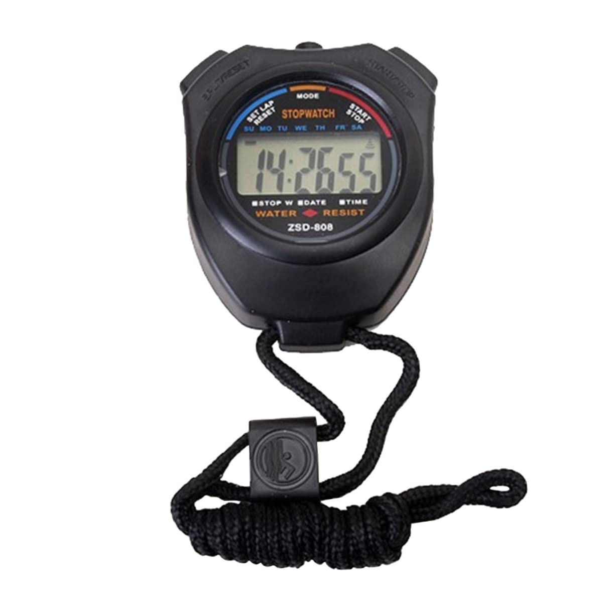 CORHAD Professional Electronic Timer Stopwatch for Sports Dual Movement Timing Lightweight Design with Feature for Athletes and Referees Black