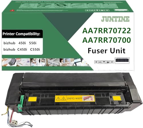 JUNTINE AA7RR70722 AA7RR70700 Fuser Unit Replacement for Konica Minolta AA7RR70722 AA7RR70700 Compatible with Konica Minolta bizhub 450i 550i C450i C550i Printer (110V-200K)