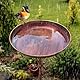 Vogeltränke Stehend Vogelbad Garten Metall Vogeltränke Winterfest Wassertränke für Wildvögel Wassertränke, Vogelbad, Futterstelle, Balkon, Garten