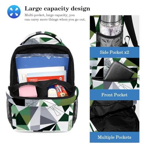 Sac à dos et trousse à crayons cartable géométrique pour ado