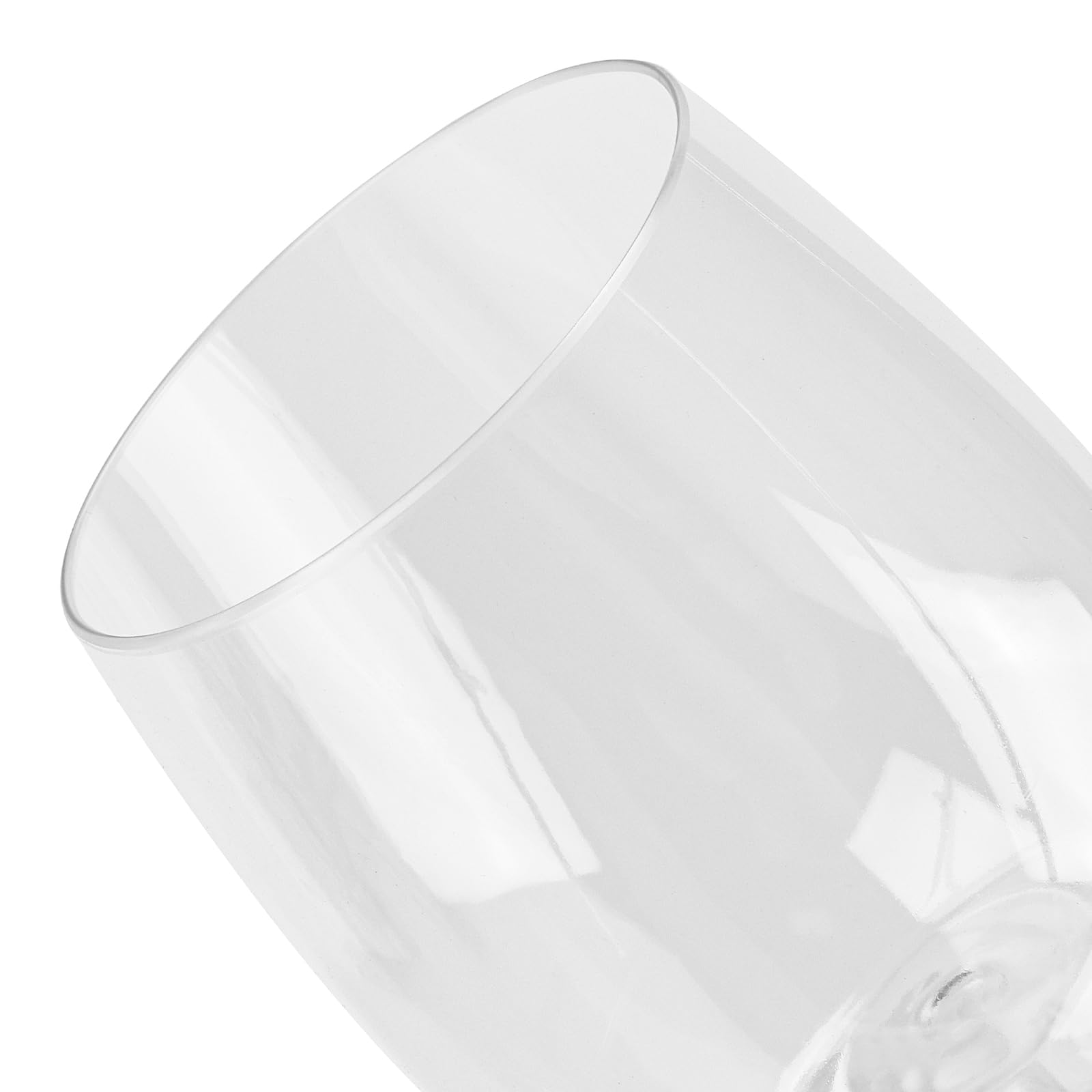 PINGEUI Lot de 16 verres à vin en plastique incassables, réutilisables et incassables pour mariage, fête, pique-nique, camping et piscine 350 ml