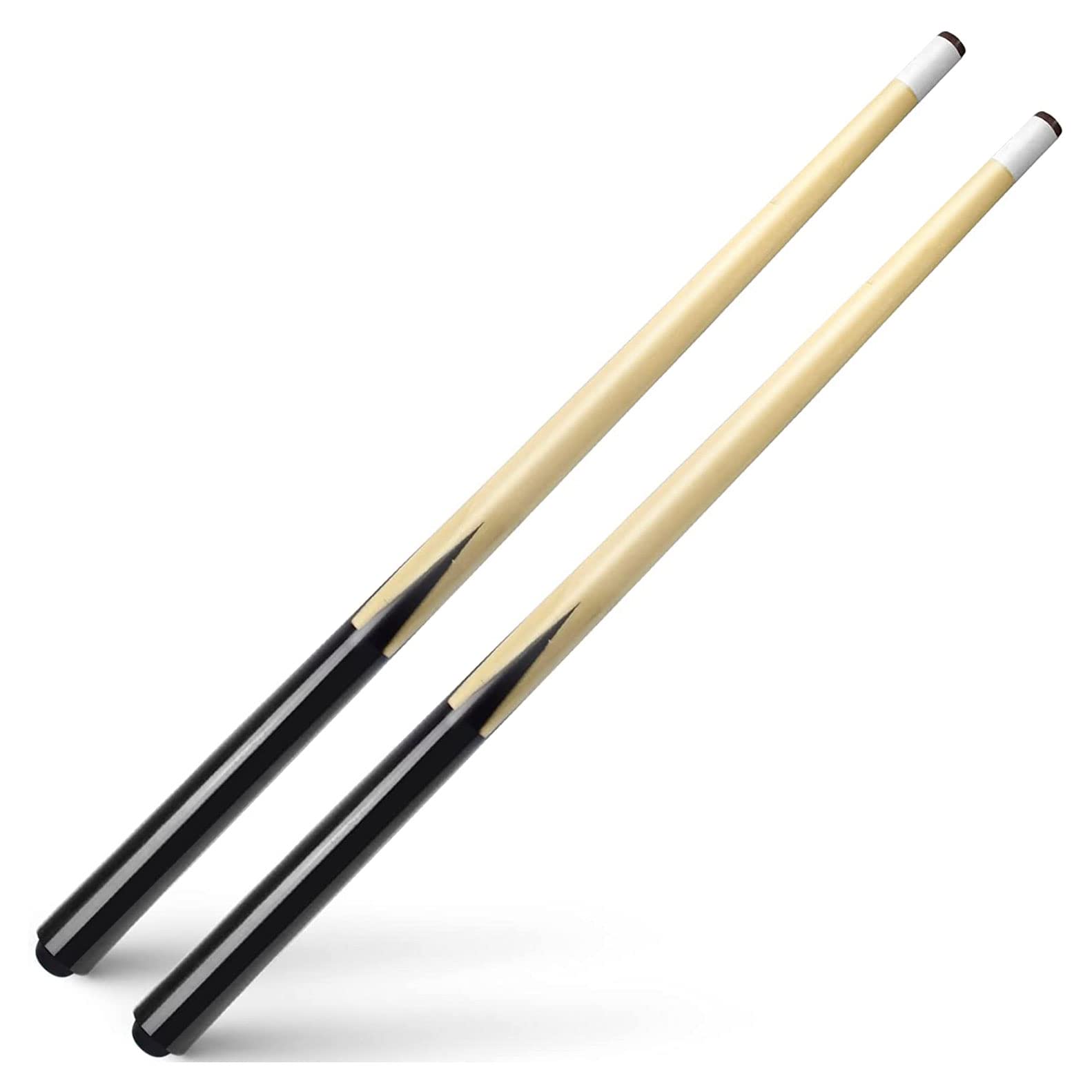 Stecche da Biliardo 2 Pezzi 50cm 68cm 90cm 120cm Legno Punte 11,5mm