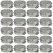 24 Pack of Mighty Gadget (R) Screw Top Round Steel Tin Cans (2 oz)