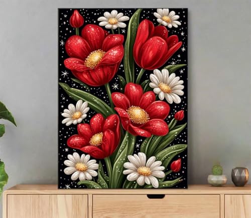 G  Paint by Numbers i yCgoCio[, DIY G LoX Lbg hG |Lbg MƃANG̋, c[Lbg l q S lC G K؂ Ƃ̕ǂ̑ 60x80 cm 