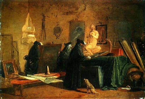 Tableaux peinture sur toile de maître Giuseppe Bernardino Bison œuvre de prestige 60x90
