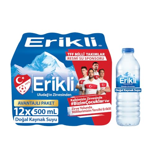 Erikli Doğal Kaynak Suyu Pet Şişe 12x500 ml ürün görseli