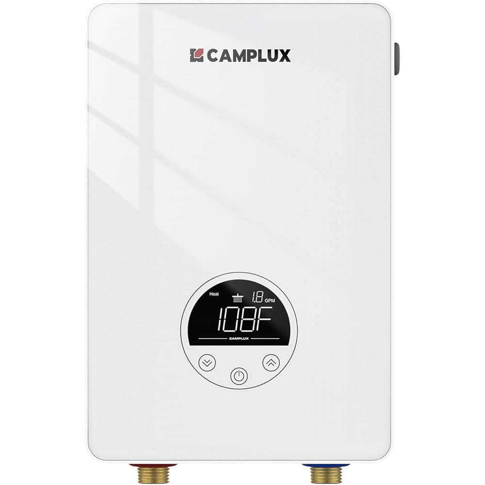 22/mo Finance CAMPLUX Tankless Water Heater Electric 6kW at 240