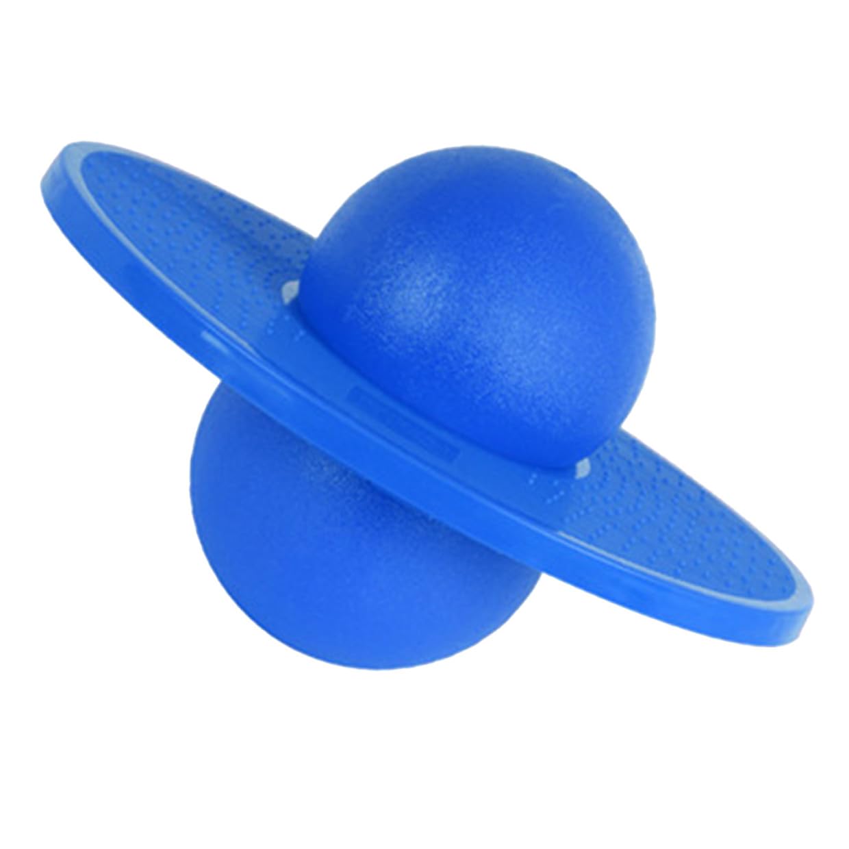Pelota saltadora azul para mantener a los niños activos jugando fuera de casa 8