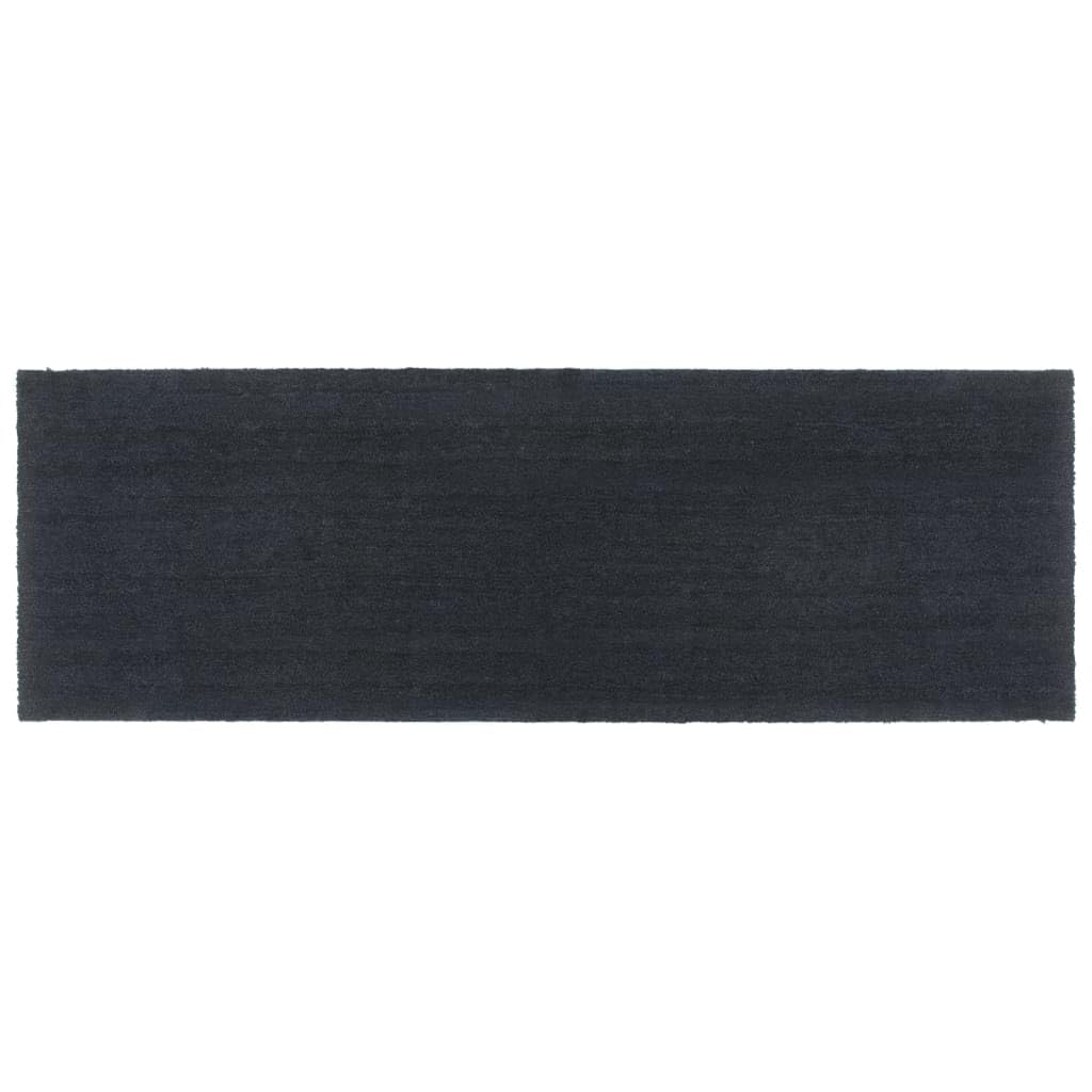 Felpudo gris oscuro de fibra de coco 100 x 300 cm con base antideslizante de PVC para interior y exterior, entrada pasillo, terraza, jardín