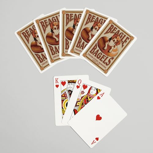 Baraja de Póker Beagle Bagels Retro, 52 cartas miniatura 7