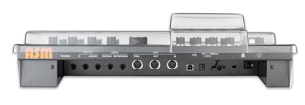 Decksaver Cover for ASM HYDRASYNTH Desktop, Keyboard Protection, Dustproof, Robust, Transparent