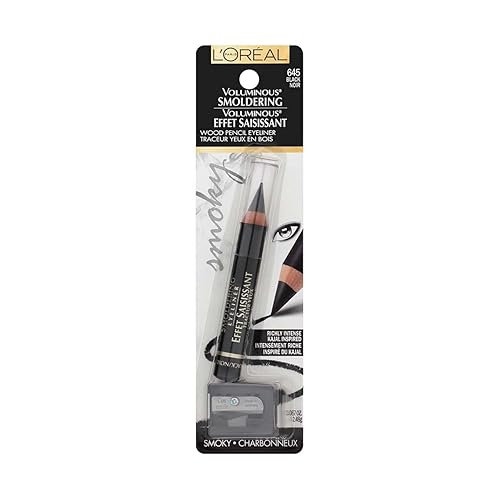 Miniatura 4 de L'Oreal Paris Voluminous Smoldering Liner, Negro 645 0.09 oz (Paquete de 3)