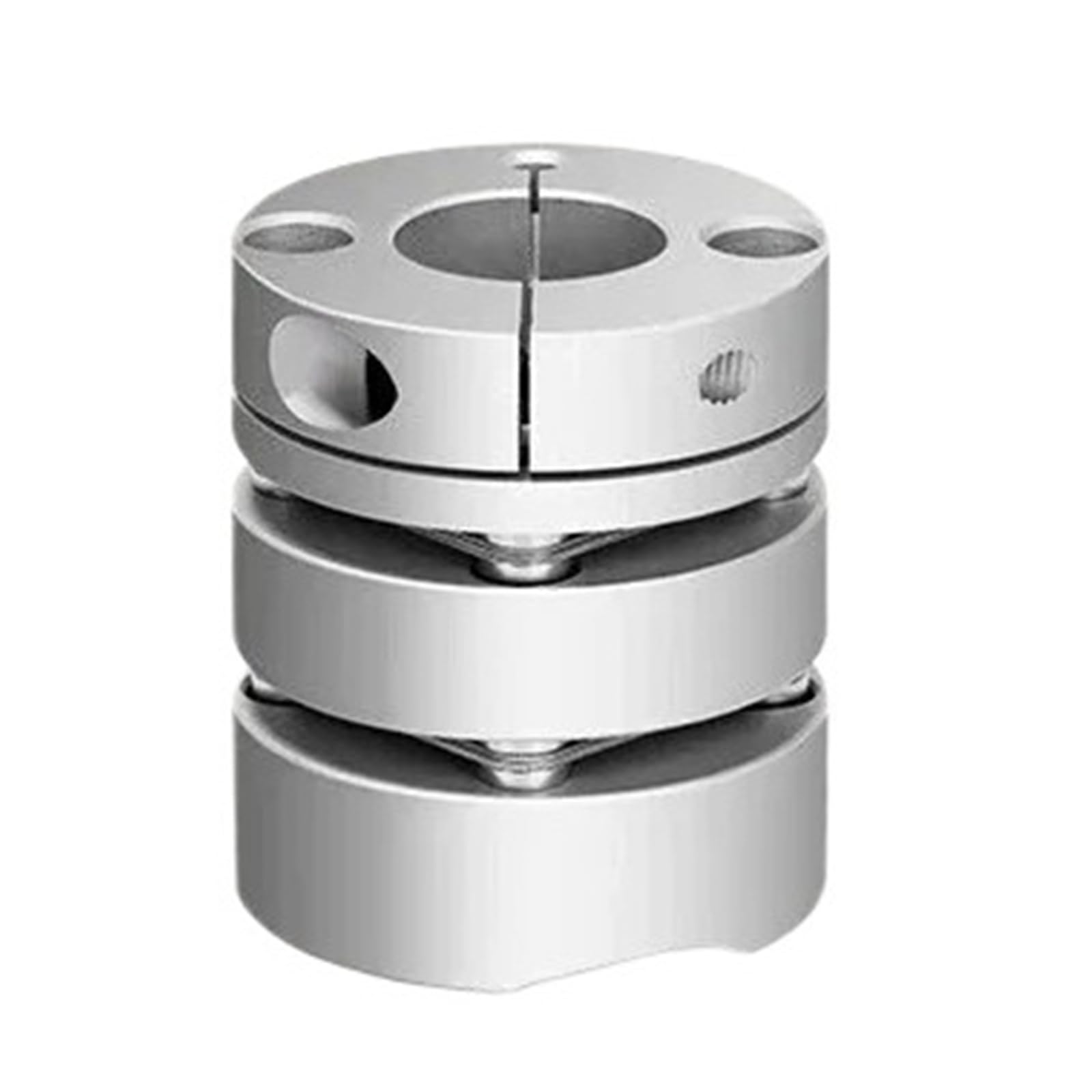 Giunto a doppio diaframma in lega di alluminio, foro 6 mm-15 mm, 1 pezzo(12mm to 12mm)