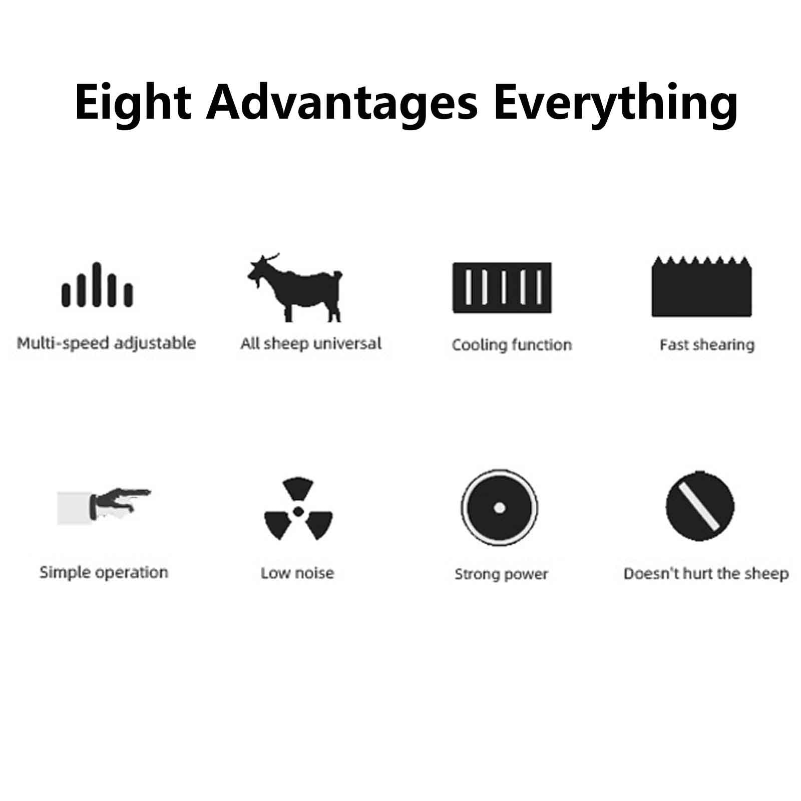 BEESOM Tosatrice Per Pecore 370W Professionale - Forbici Elettriche Con Albero Flessibile