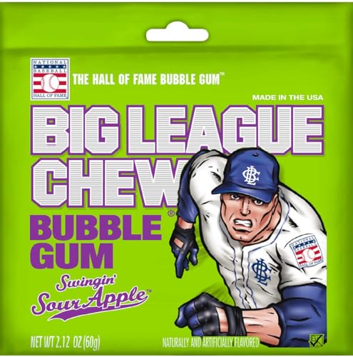 Big League Sour Apple Bubble Chew Gum, 12 per pack -- 9 packs per case. image 2