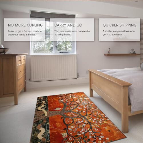 Tapis d'extérieur lavable Klimt 60x90cm résistant pour balcon et terrasse