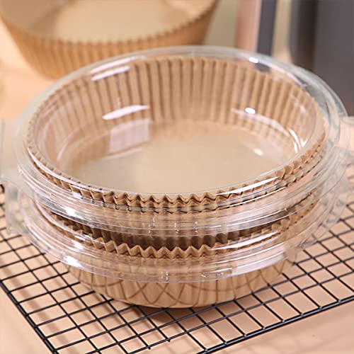 Kit com 50 formas descartáveis de papel para Air Fryer, Forro Antiaderente para fritadeira a ar