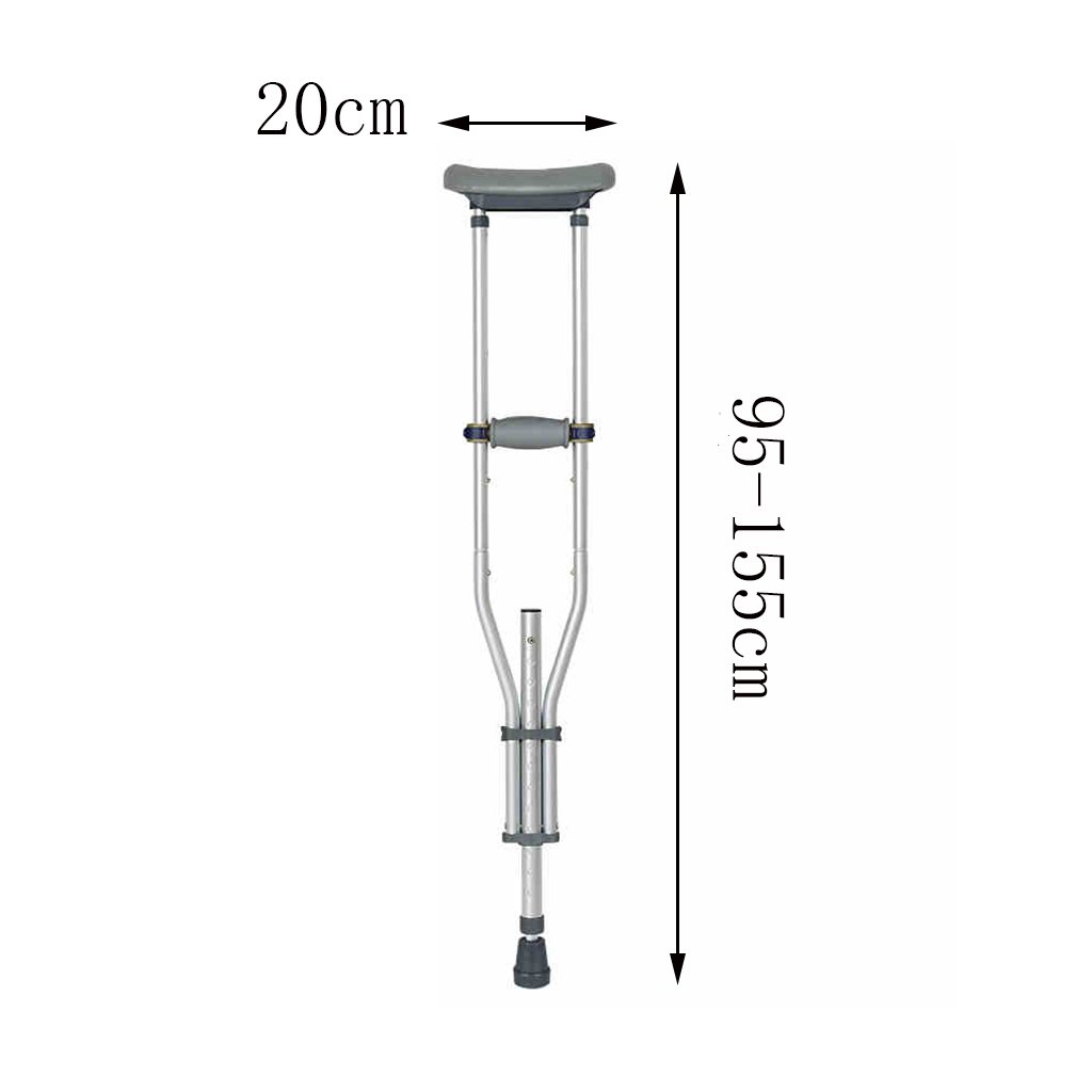 Muletas para adultos Las muletas/bastones para personas con discapacidad se pueden plegar de forma flexible en un rango ajustable de 95 a 155 cm, ideal para viajes o trabajo