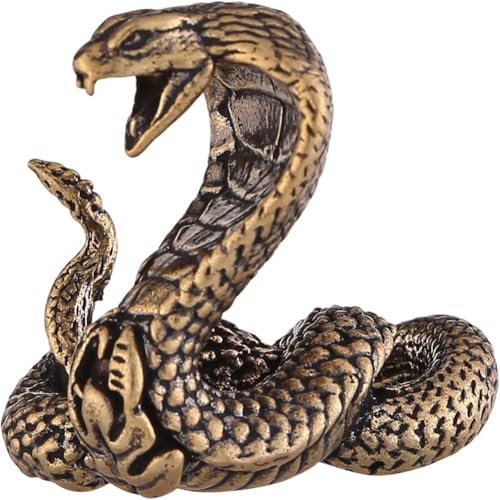 Confezionata in un'elegante scatola regalo, questa statuetta vintage di serpente è un regalo memorabile per collezionisti di oggetti zodiacali, appassionati di rettili, praticanti della cerimonia del tè o chiunque apprezzi le opere d'arte in ottone in stile antico.