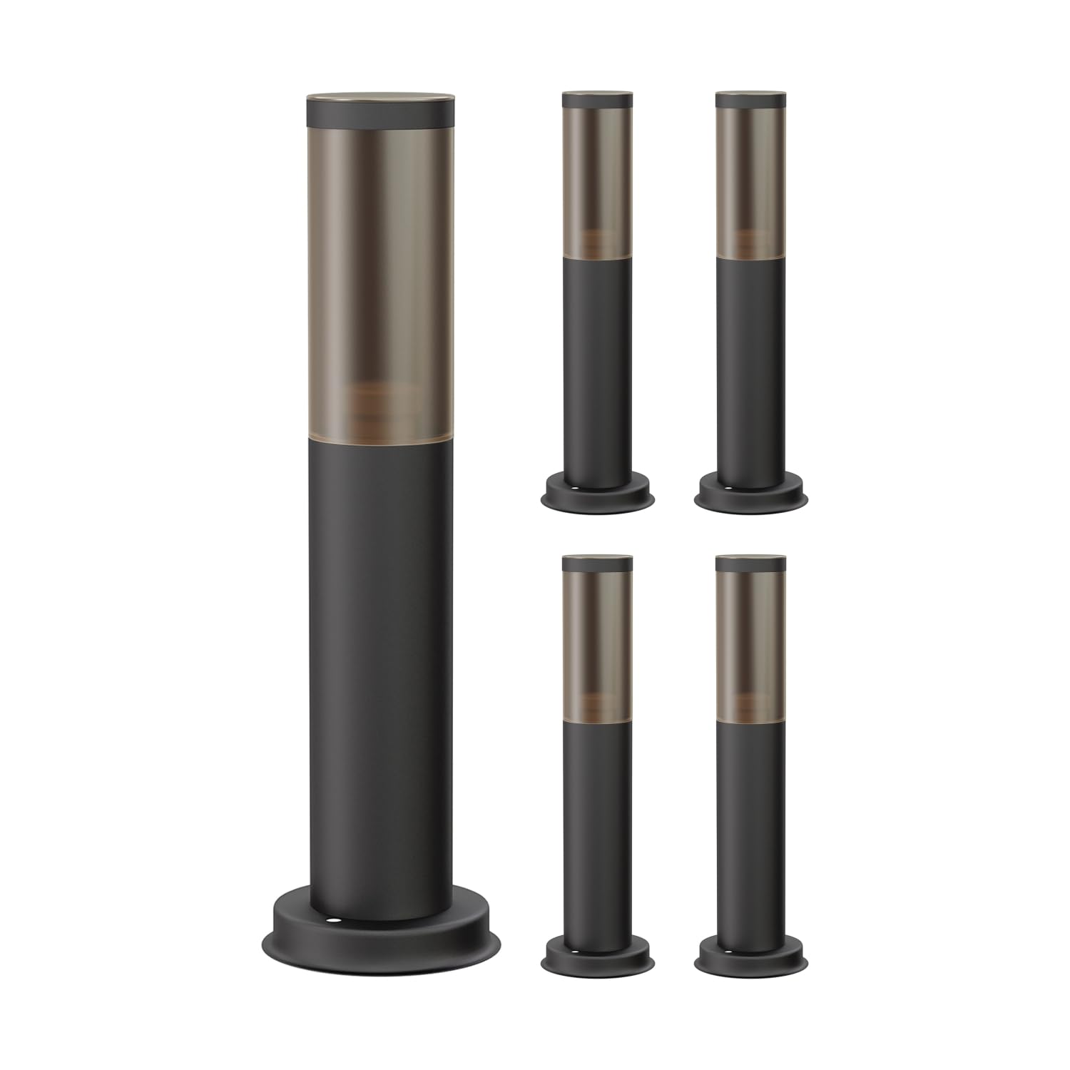 Luce Da Giardino PORU Per Esterni - IP44, 39 Cm, Nero, E27 Max 40W - Illuminazione Sentiero - Foto 12