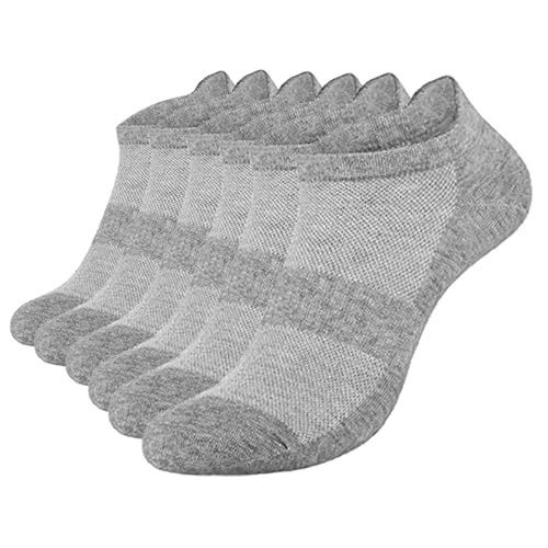 Image of brookhaus Women Low Cut No Show Running Socks 6 Pairs - Cushioned Arch Support, Moisture Wicking Athletic Ankle Socks