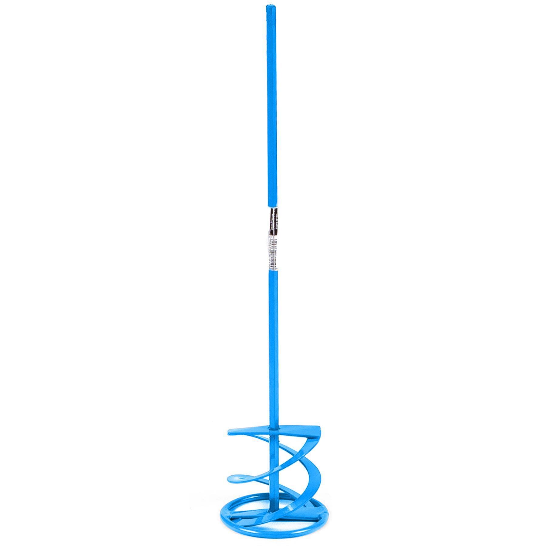 Toolty Italian Mixing Paddle 100 x 500 x 7mm - HEX - Painted Mixer, Whisk, Stirrer - Positive 2-Blade - for Plaster, Gypsum, Adheives, Concrete, Cement, Glue, Paint, DIY - TLTY-1020