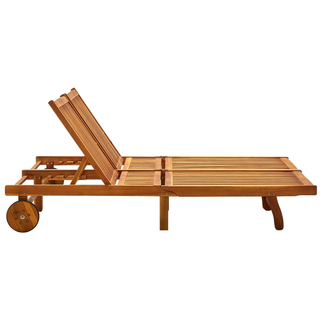 vidaXL Tumbonas 2 Personas Hamaca Doble Cama Salón Diván Asiento Piscina Playa Jardín Patio Terraza Balcón Exterior Muebles Madera Maciza de Acacia