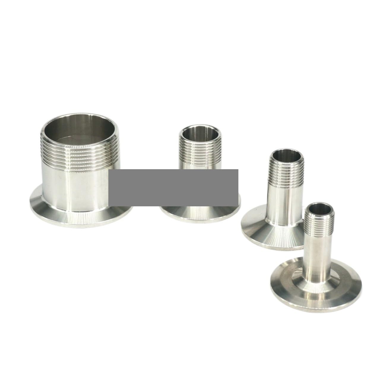 PAKMEZ 1PC 1" BSPT Male Thread x 2" 64mm Tri Clamp Ferrule O/D 304 Stainless Steel Fitting Homebrew