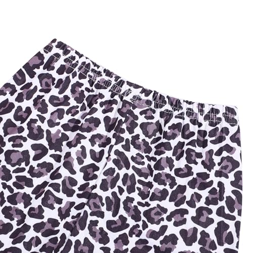 Toddler Girls Turkey Leopard Leggings Casual Stretch Printed Pants 2-8Y2