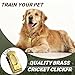 Jenaai 3 Pieces Brass Pet Training Clicker Dog Necklace Signaling Cricket Clicker Training for Puppy Dogs Cat(Gold)