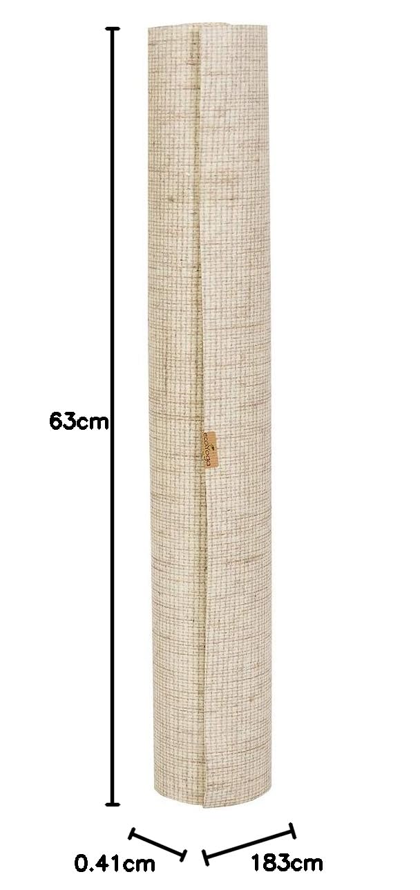 Tapis de yoga standard original | Tapis de yoga éthique en caoutchouc naturel respectueux de l'environnement (sans couleur)
