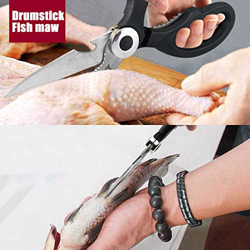 Kitchen Shears, Kitory Premium Heavy Duty Shears Ultra Sharp Stainless Steel Multi-Function Kitchen Scissors For Chicken/Poultry/Fish/Meat/Vegetables/Herbs/Bbq… #TOP6